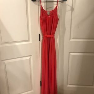 Coral Dress “Under Skies” Color CORAL NOT Red